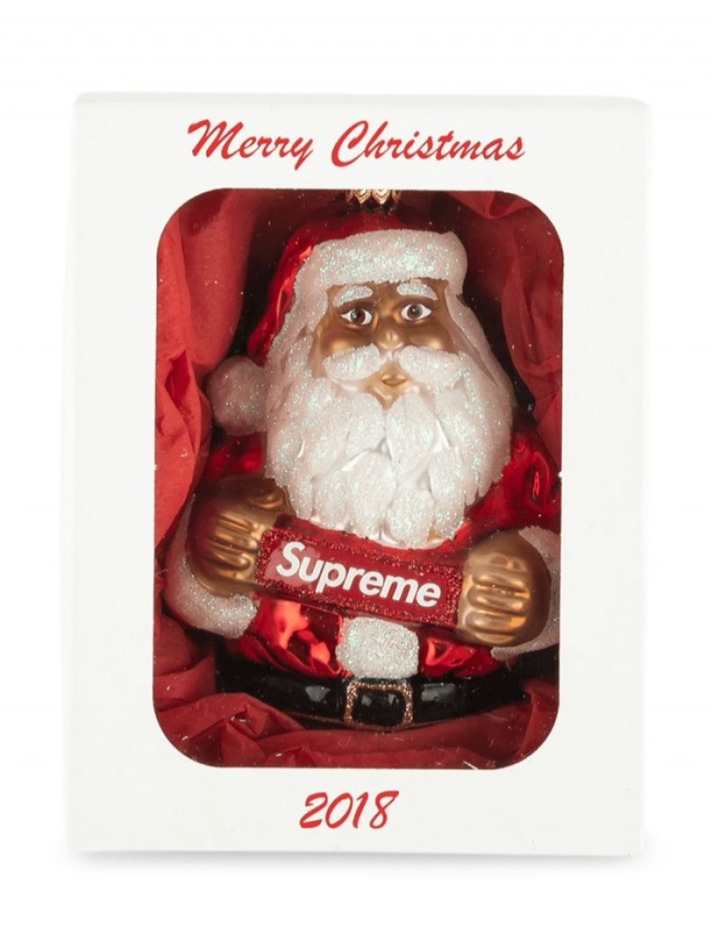 Discount Supreme Equipment India - Red Santa Logo Ornament Mens