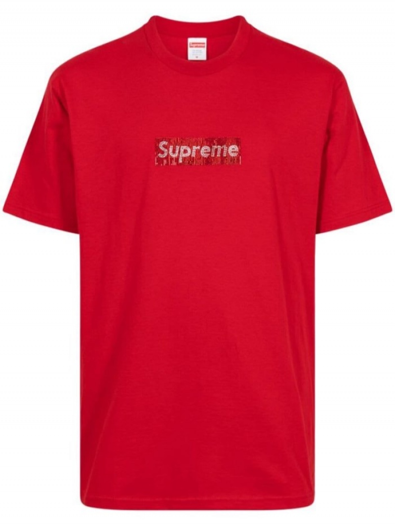 Box logo supreme swarovski hotsell